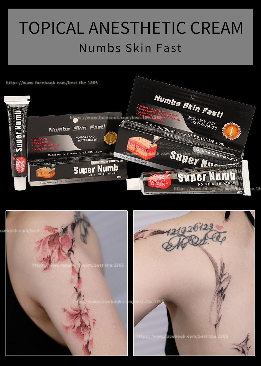 Super Numb Anesthetic Tattoo Stop Pain Cream Permanent Makeup Numbing Cream Wholesale Price