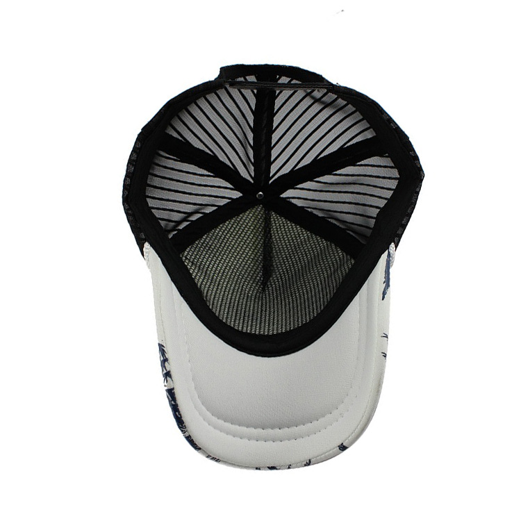 Sublimation Custom 5 Panel Trucker Cap Adults Size Adjustable Style Mesh Hat