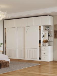 China Custom Household Sliding Door Wardrobe Already Assembled Wooden wholesale