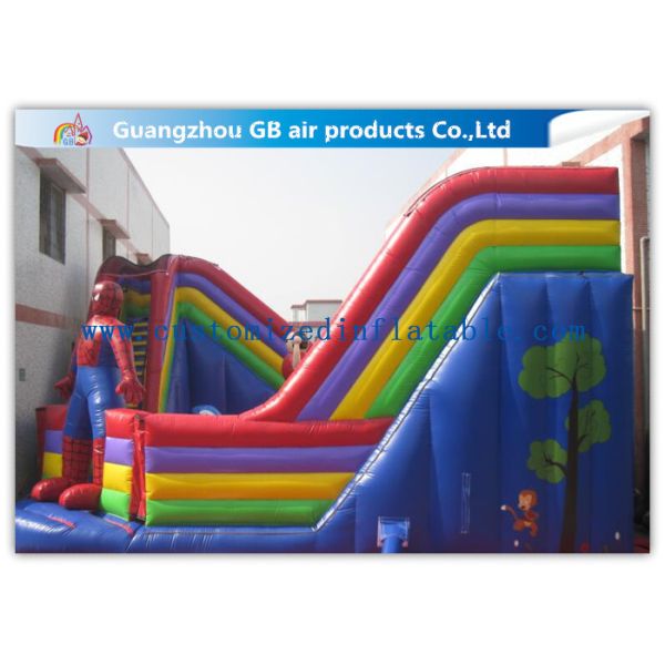 Attractive Cathetus Soft Inflatable Amusement Park / Inflatable Bouncer Slide