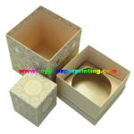 colorful lid and base cosmetic / jewelry paper gift box printing