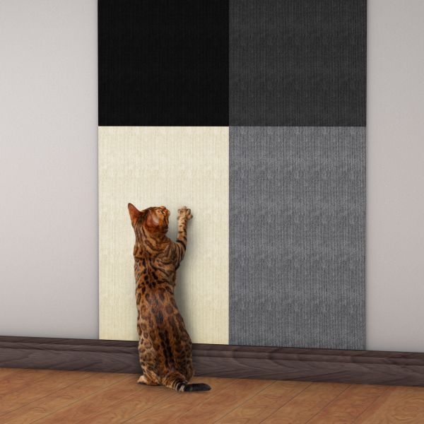 40*100cm Trimmable Self-Adhesive Cat Scratcher Carpet For Covering Cat Tower