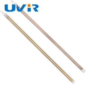 China 5250W Medium Wave Infrared Quartz Tube Lamp Gold Coated wholesale