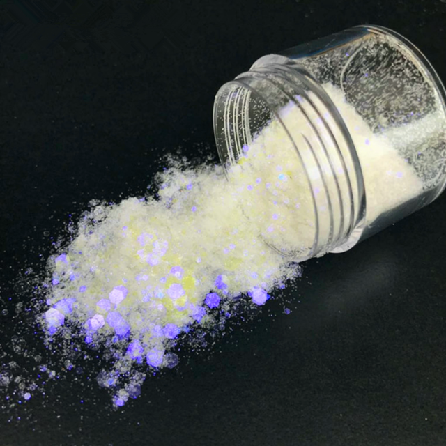 Shiny Metallic Glitter Powder Excellent Nail Art Effect with Rainbow Glitter Mixed 24 Colors Brightness Rainbow Mixed