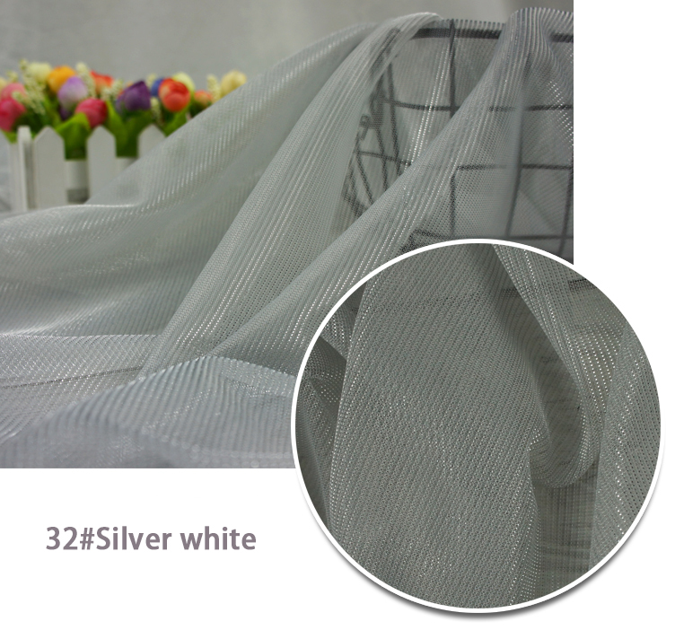 Customized 100% Polyester Bronzed Metallic Sequin Fabric 43 inch
