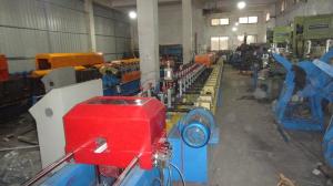 China 77mm Fly Saw Cutting Automatic PU Rolling Shutter Slat Strip Door Forming Machine for Europe Market wholesale