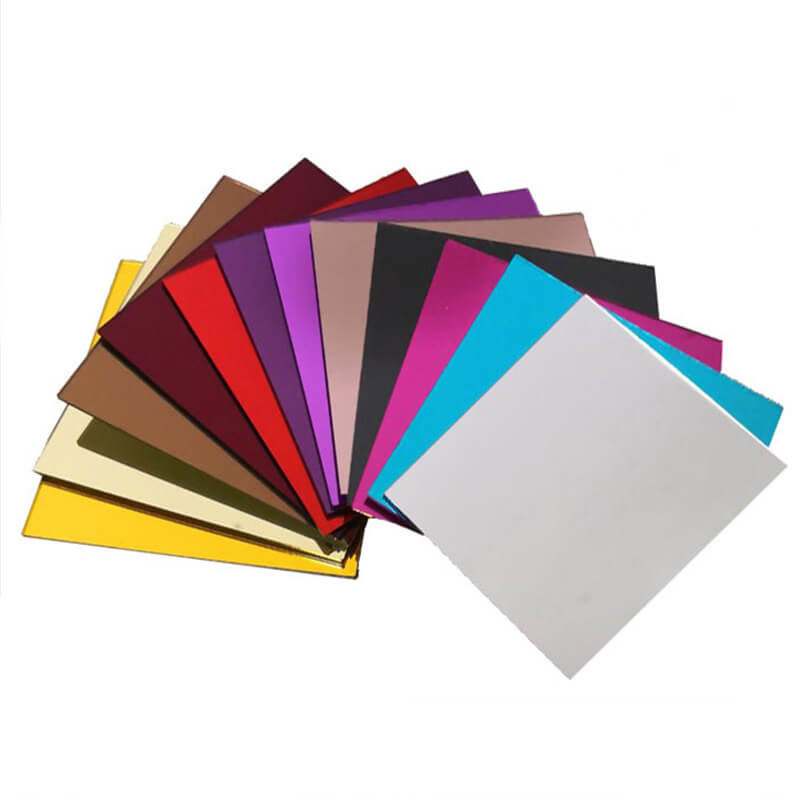 Cut To Size Plexiglass Mirror Sheets PMMA Reflective Perspex Sheet 1220*2440mm