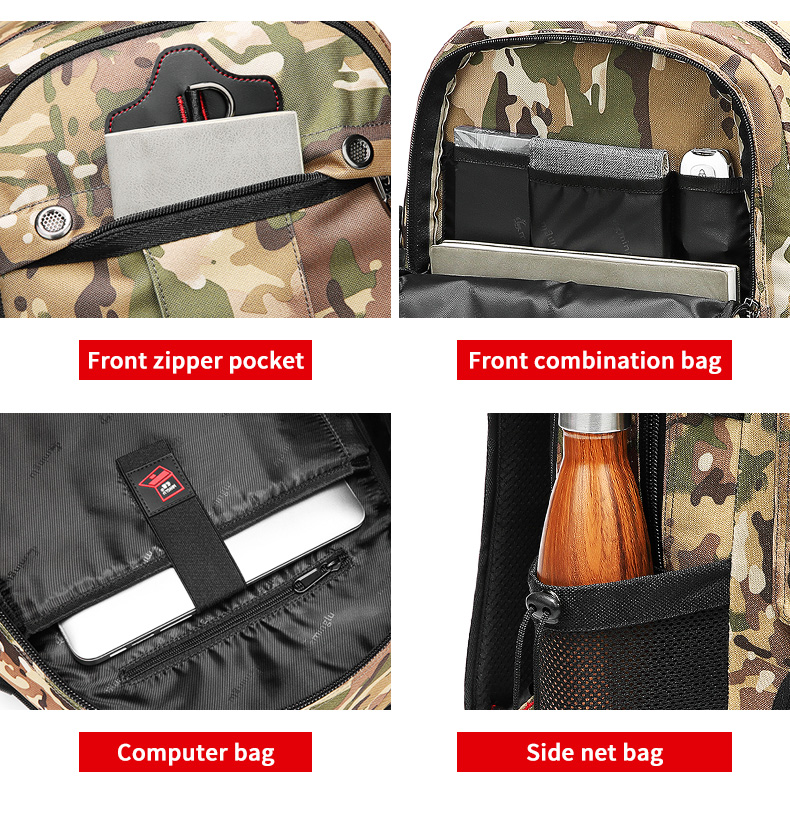 Oxford 65 Liter Hiking Backpack Camouflage Hiking Backpack OEM/ODM