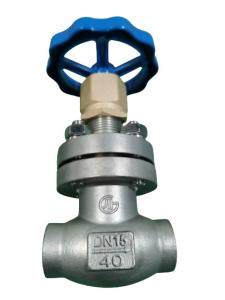 China Low Temperature Gas DN15 PN40 Socket Weld Globe Valve wholesale