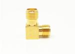 SMA Female To SMA Female Right Angle(RA) 50Ω RF Coaxial Adapter