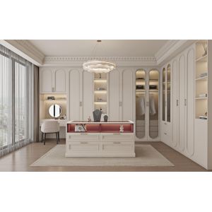 China Turnkey Whole House Customization Light French Style Modular Kitchen Cabinet Systems wholesale