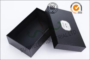 China Black Luxurious Leather Belt Corrugated Packaging Boxes Custom Logo Printed wholesale