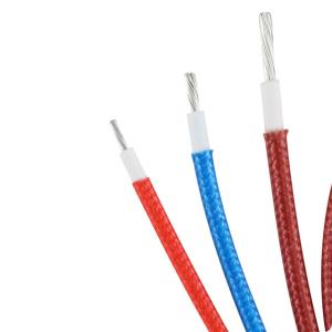 China Fire Rated 16-30 AWG Stranded Wire , UL3068 Fiberglass Braided Cable Halogen Free wholesale