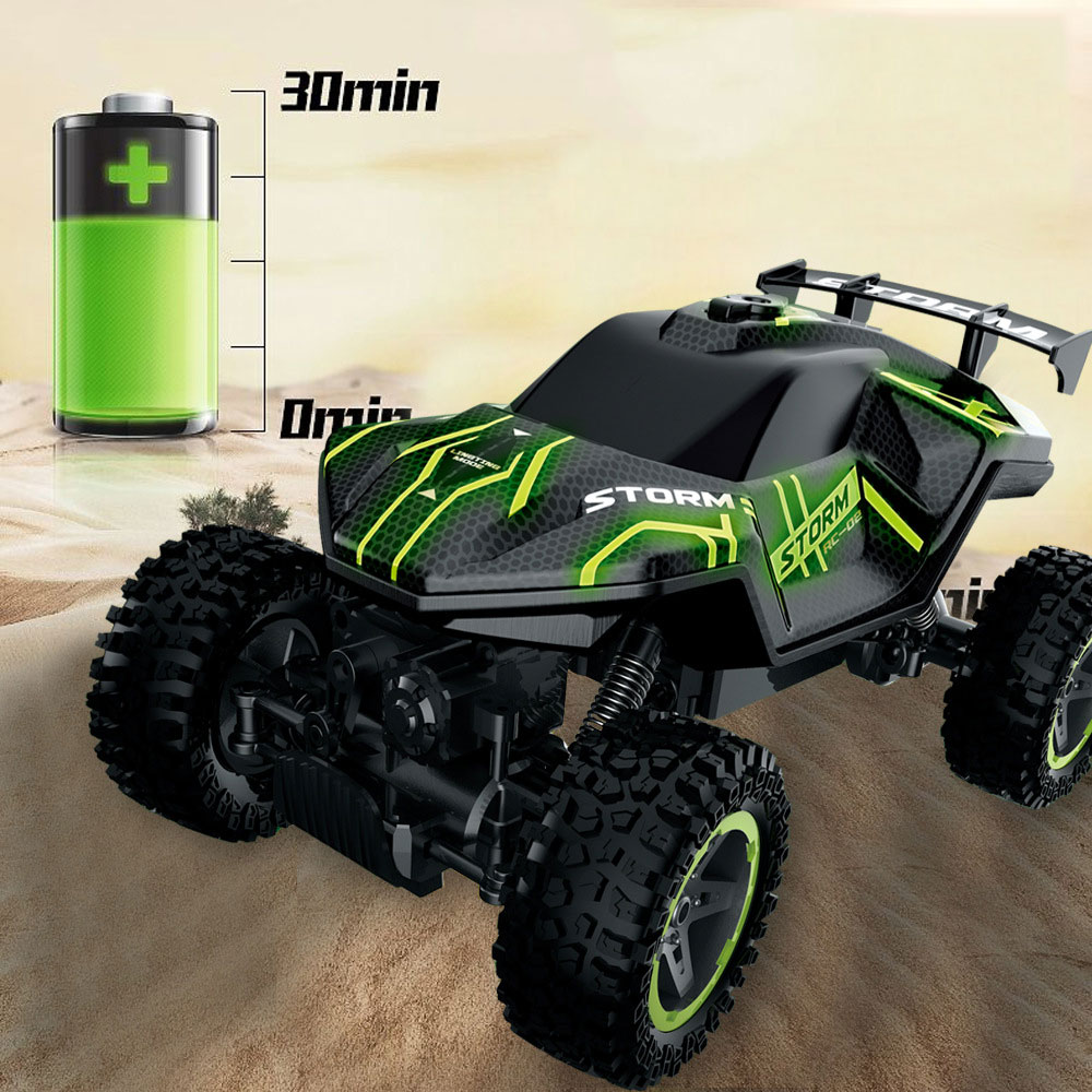 Large Alloy RC Car with Front and Rear Shock Absorbers Electric Off-Road Climbing Car