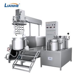 China Double Shear Cream Vacuum Emulsifier Mixer Machine 120 Degree PLC Control wholesale
