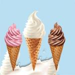 Stainless Steel Table Top 3 Flavors Commercial Automatic Soft Serve Ice Cream