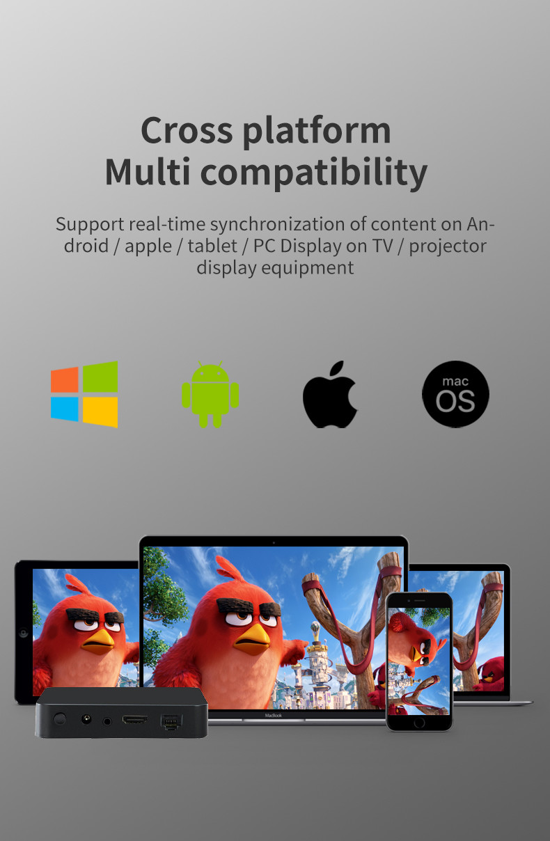 Wireless Hdmi Extender Tx Wireless Sender 5.8G For Win Mac Linux