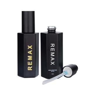 China 50ml Frosted Glass Glass Cosmetic Packaging Lotion Recycled Hexagonal Cosmetic Bottles Glass wholesale