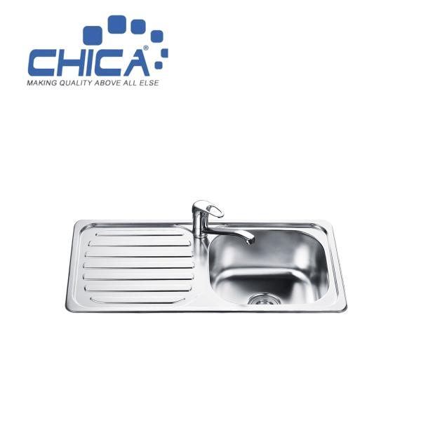 SUS304 Stainless Steel Kitchen Sink Single Bowl Kitchen Sink Press Kitchen Sink