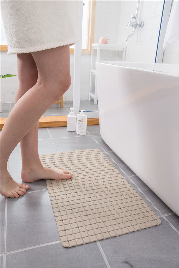 Safety Massage Non Slip Pvc Bath Mat Printed Non Slip Suction Backing Bath Mat