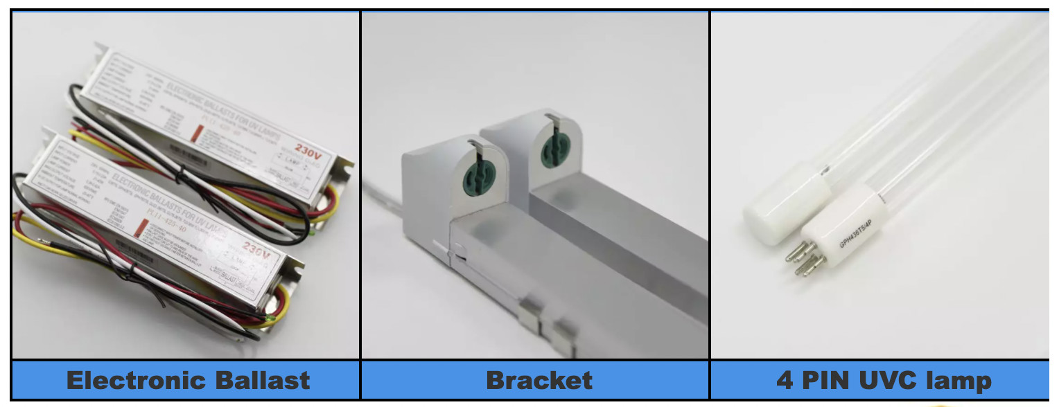 2 PIN Double End Uv Led Germicidal Lamp 16W 288mm For Air Purifiers