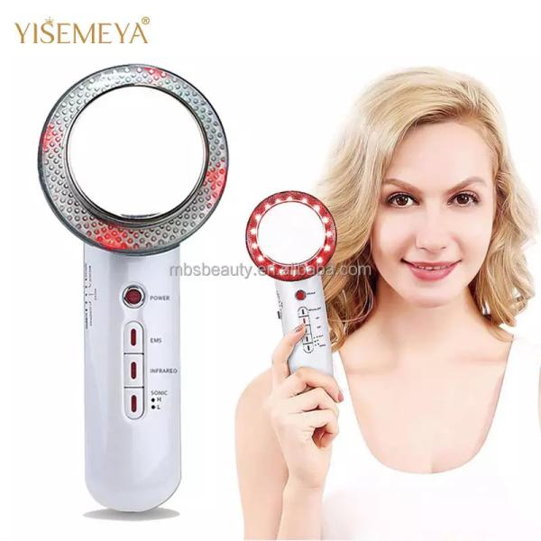 Ultrasonic 3 In 1 Body Massager Galvanic EMS Fat Burner Cellulite Skin Care
