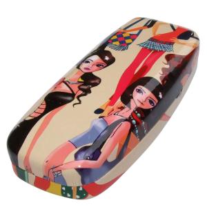 China medium size fashion hard eyeglasses cases with your design pattern printed wholesale