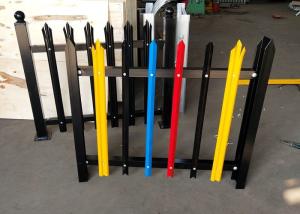 China Security Steel Palisade Fencing Anti Corrosion For Commercial / Industrial wholesale