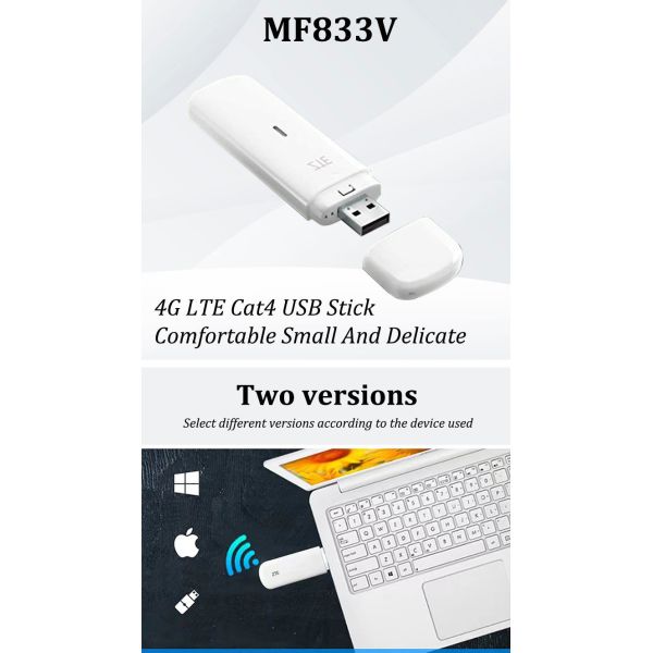 Z-Te Mf833V Mf833u1 USB Dongle 150 Mbps Wireless 4G LTE Modem Mf833 Global Universal Network Card
