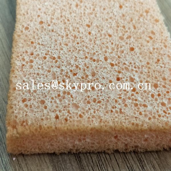 Soft Flexible Close Surface Silicone Sponge Sheet , High Density Silicone Rubber