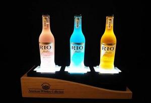 China 30mm Advertising Led Bottle Shelf Acrylic Liquor Bottle Display Shelves wholesale