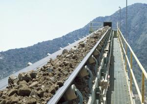 China Fixed Inclined 206t/h 600MM Gold Stone Conveyor Belt For Mine wholesale