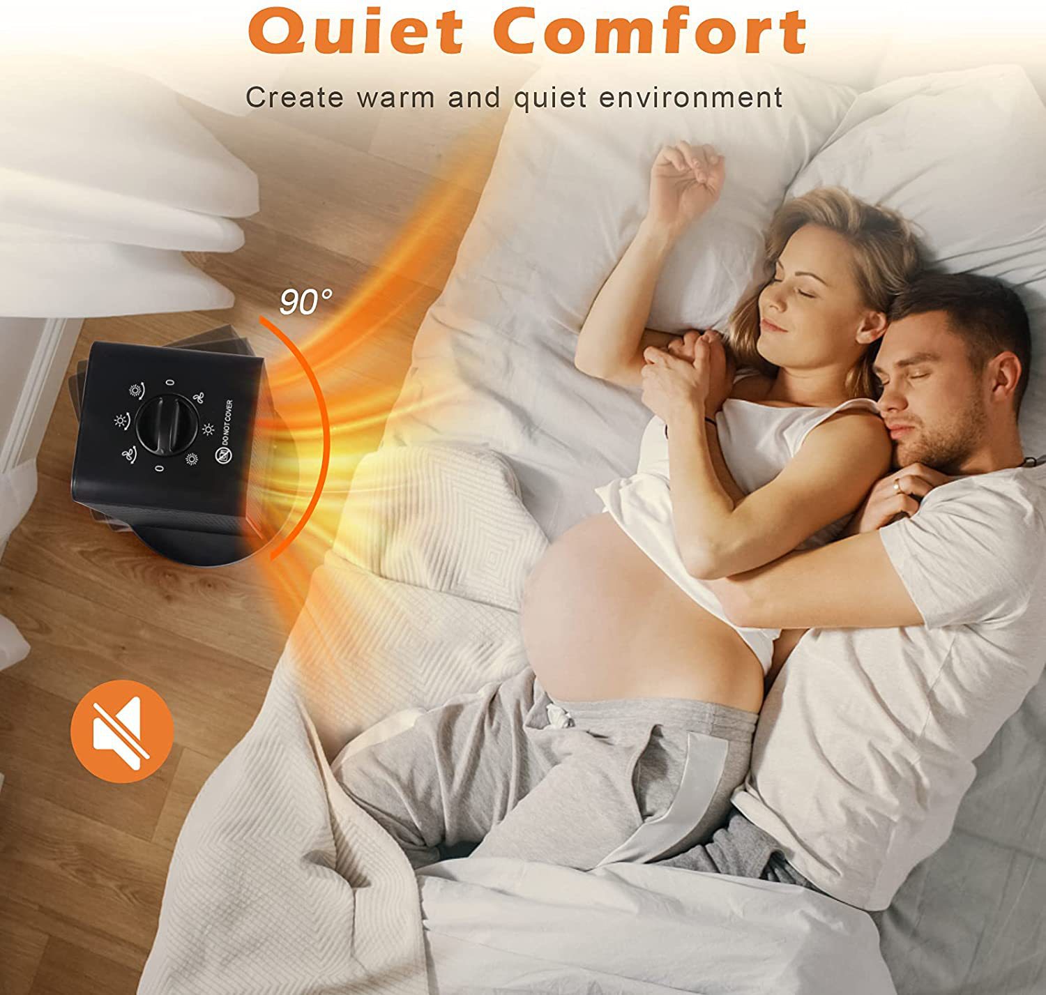 Household Vertical Electric Heater with Quick Heating Waterproof Function
