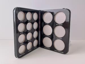 China Black Notebook Empty Eyeshadow Palette Box Packaging Eco Friendly wholesale