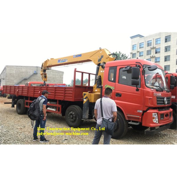 Straight Arm Truck Mounted Crane 10T SQ10SK3Q Self Locking Up And Down