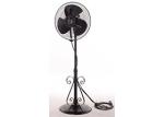 Metal 16 18 Inch Vintage Stand Up Fan , Adjustable Height Decorative Standing