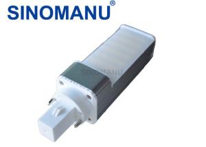 China 180 Degree Beam Angle LED PLC Light 6W 750LM G23 / G24 Base Silver Color wholesale