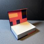 Geometric Pattern Magnetic Closure Jewelry Box Small Cardboard Ring Boxes For