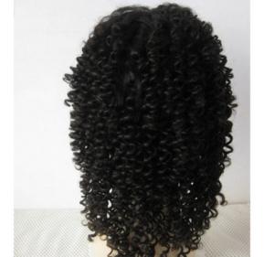 China Popular 20 Inch Kinky Curly Full Lace Human Hair Wigs Bouncy And Soft wholesale