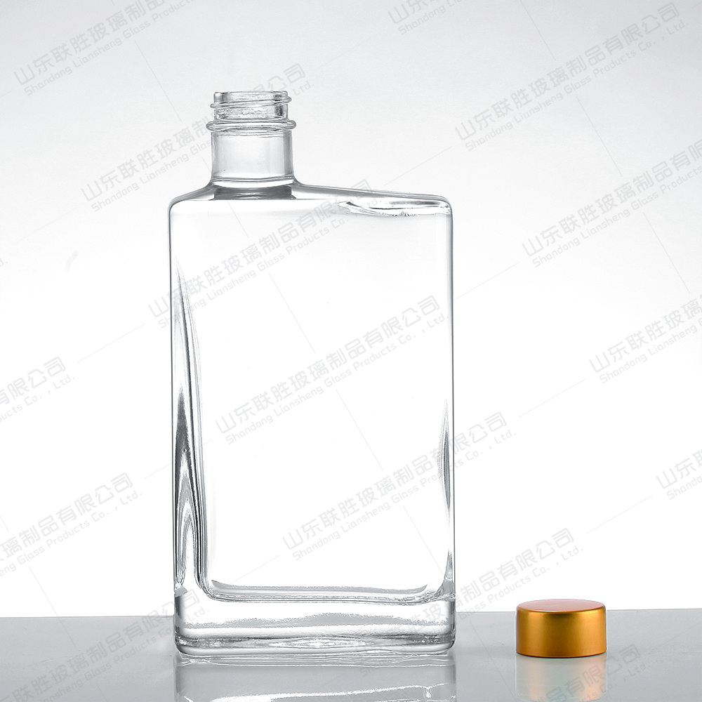 200ml 375ml 500ml 750ml 1000ml Glass Bottle With Sealed Cork Lid for Clear Wine Vodka Tequila Whisky