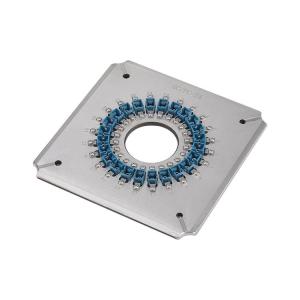 China 24 Ports SC UPC Connector Polishing Fixture Jig Heat Treated For Fiber Polisher wholesale