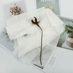White 21x21'' Square Pure Mulberry Silk Scarf For Gifts All Season Use
