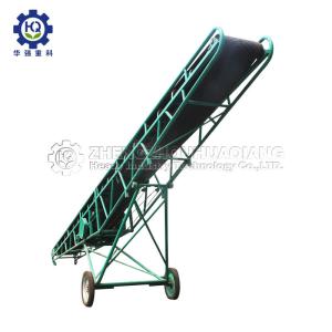 China Walking Wheel 12m 1.5KW Mobile Rubber Material Belt Conveyor At fertilzier conveyor system wholesale