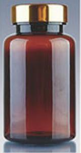 China Health Care Product Bottle Gold Cover Silver Cover Plastic PET Packaging Health Care Product Bottle wholesale