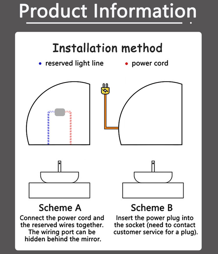 LED Strip Customized Trichromatic Light Smart Mirror A Must-Have for Modern Bathrooms