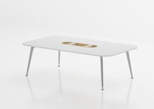 China White Color Office Meeting Table 10 Person Conference Desk For Meeting Room wholesale
