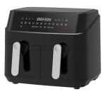 Double Basket Oil Free Smart Dual Air Fryer 9L Digital 2400W