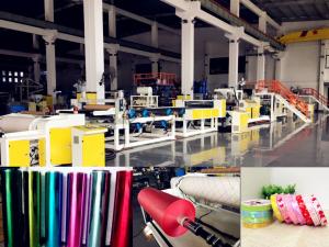 China AF-1000mm PP Jumbo Roll Ribbon Film Sheet Extrusion Machine For Gift Packaging wholesale