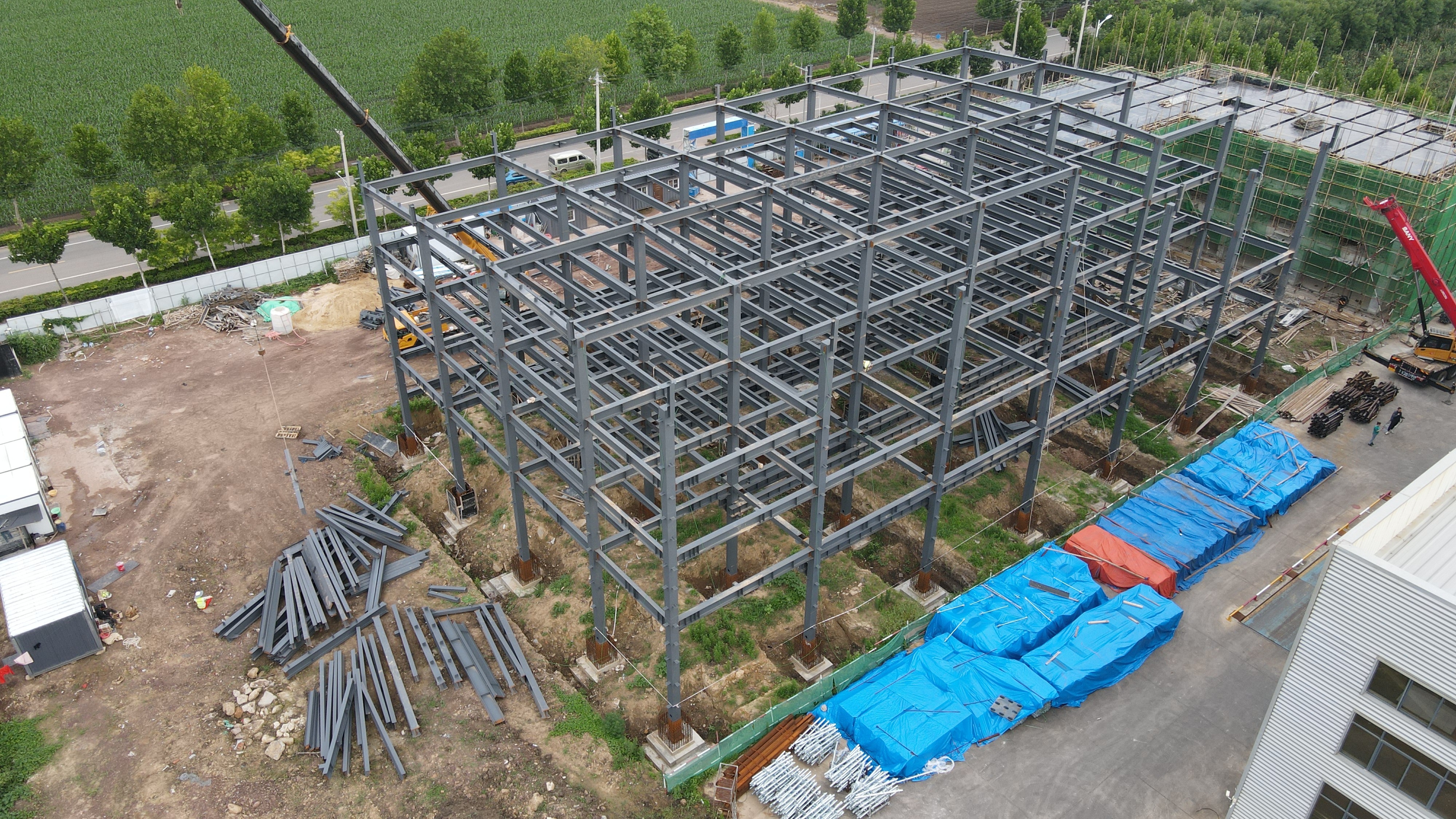 Earthquake Resistant Q355 Industrial Steel Building Metal Warehouse Building Construction
