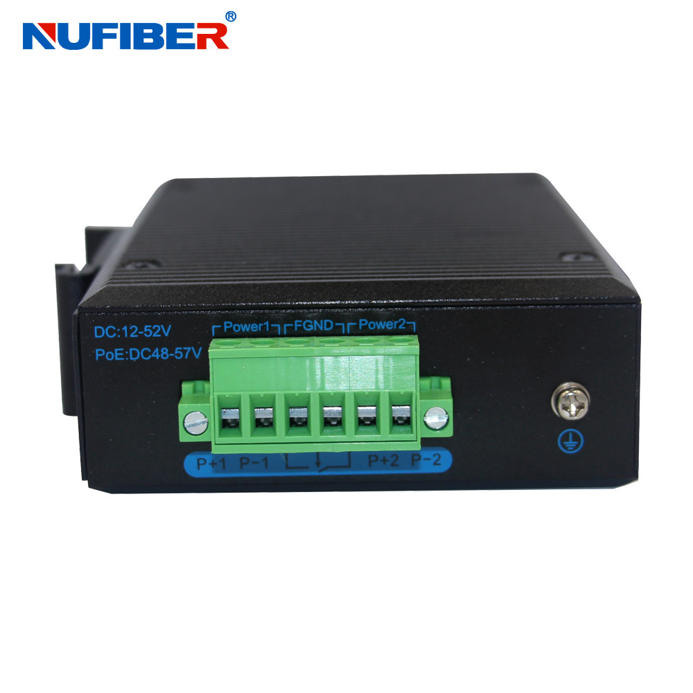 NF514G-SFP Sfp Slot 4 Port Unmanaged Ethernet Switch Redundant Power Inputs Industrial Fiber Switch